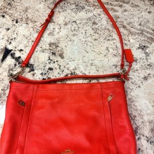 Coach Vibrant Red Shoulder Bag